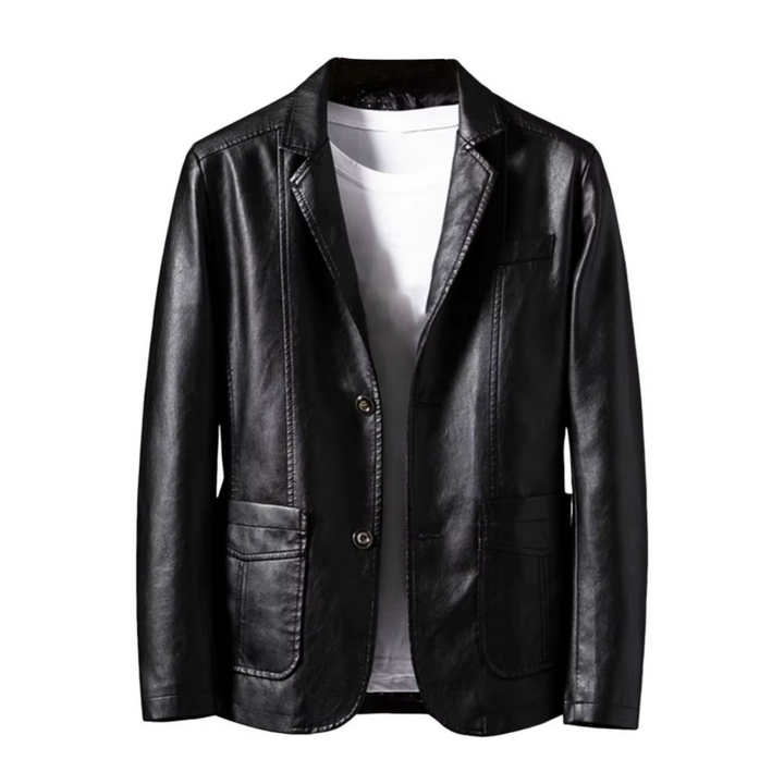 Levoire | Veste En Cuir Pour Hommes Noir