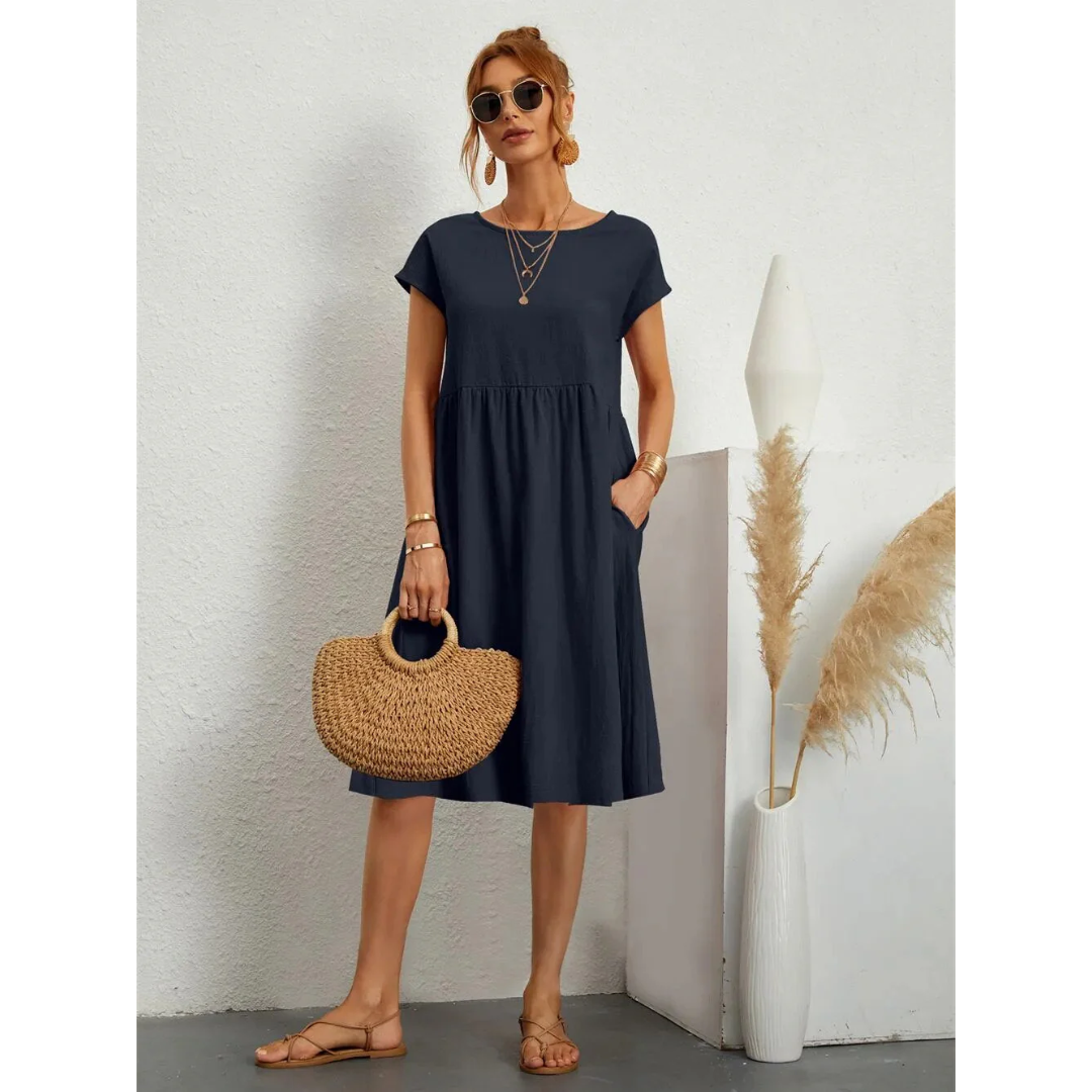 Levoire | Robe d'été mini décontractée pour femmes Bleu marine