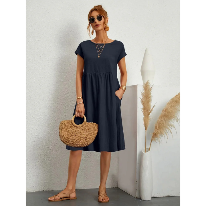 Levoire | Robe d'été mini décontractée pour femmes Bleu marine