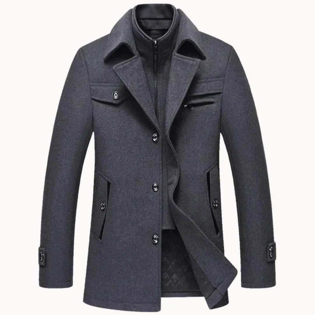 Levoire | Veste En Mélange De Laine Intemporelle Harmaa