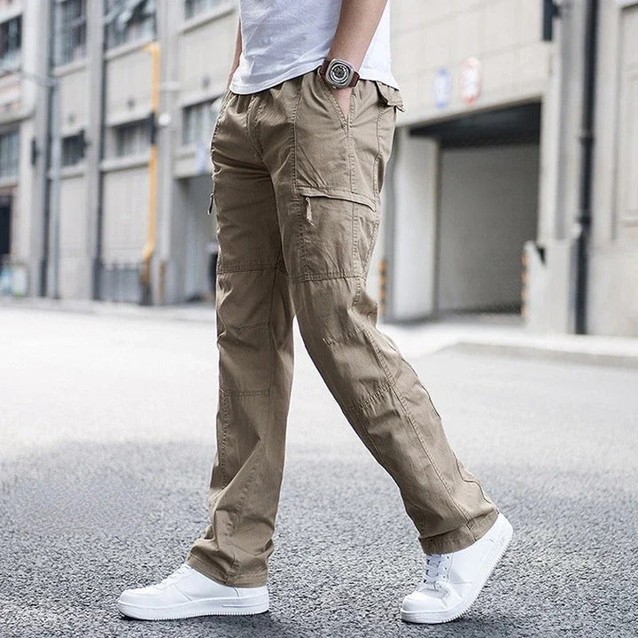 Levoire | Pantalons Cargo Avec Poches Pratiques Kaki