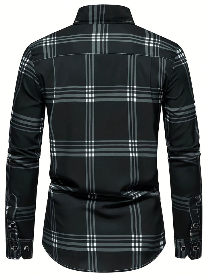 Levoire | Chemise Pour Hommes À Imprimé Sur Le Mollet Avec Col Réversible