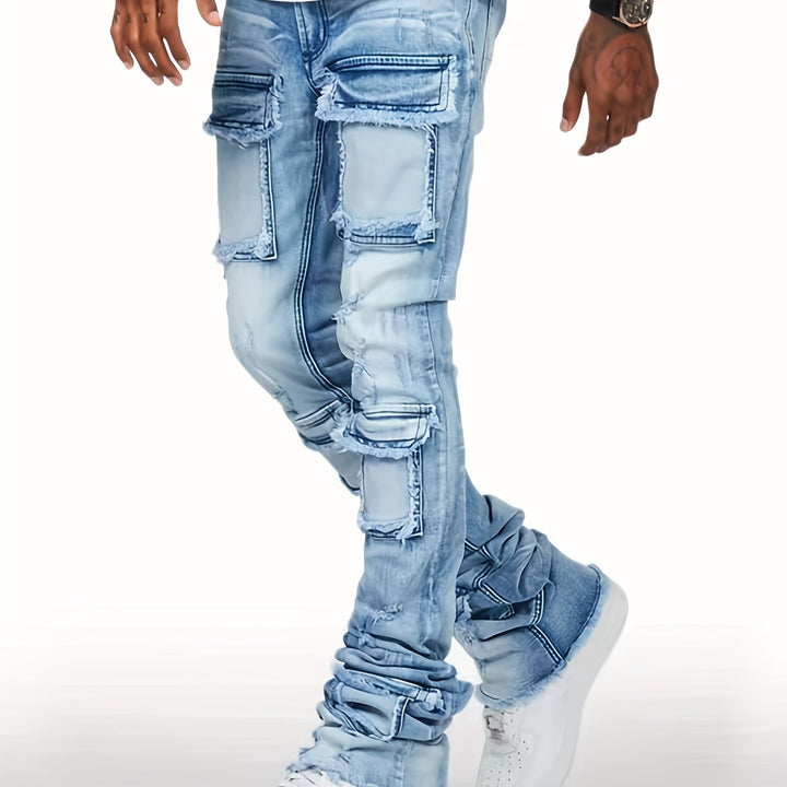 Levoire | Jean Bootcut Usé Avec Un Plan Multitâche