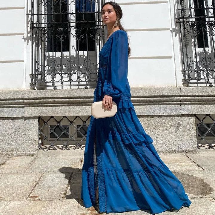 Levoire | Robe Maxi À Manches Longues Finie