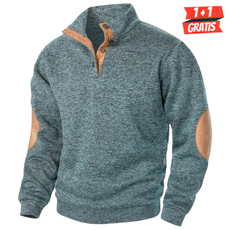Levoire | Pull D'Hiver Pour Hommes Bleu denim