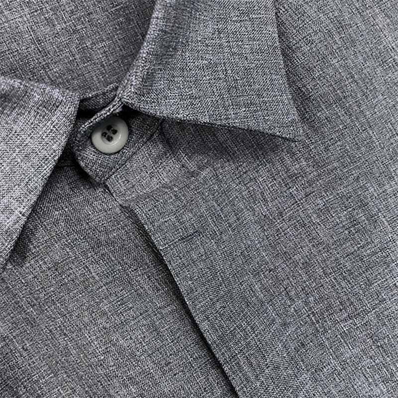 Levoire | Coton Lin Chemise À Manches Courtes