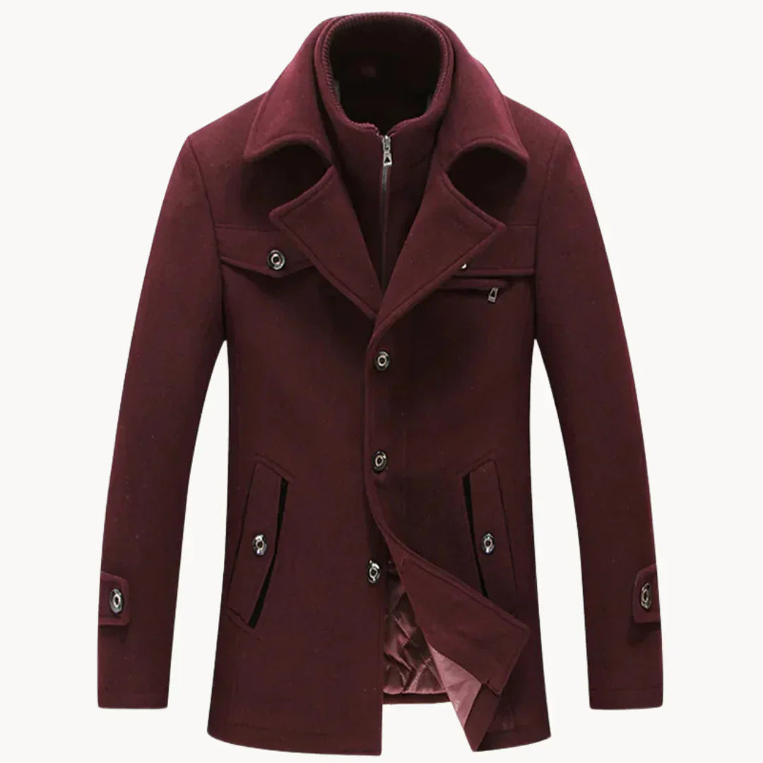 Levoire | Manteau en mélange de laine intemporel Rot