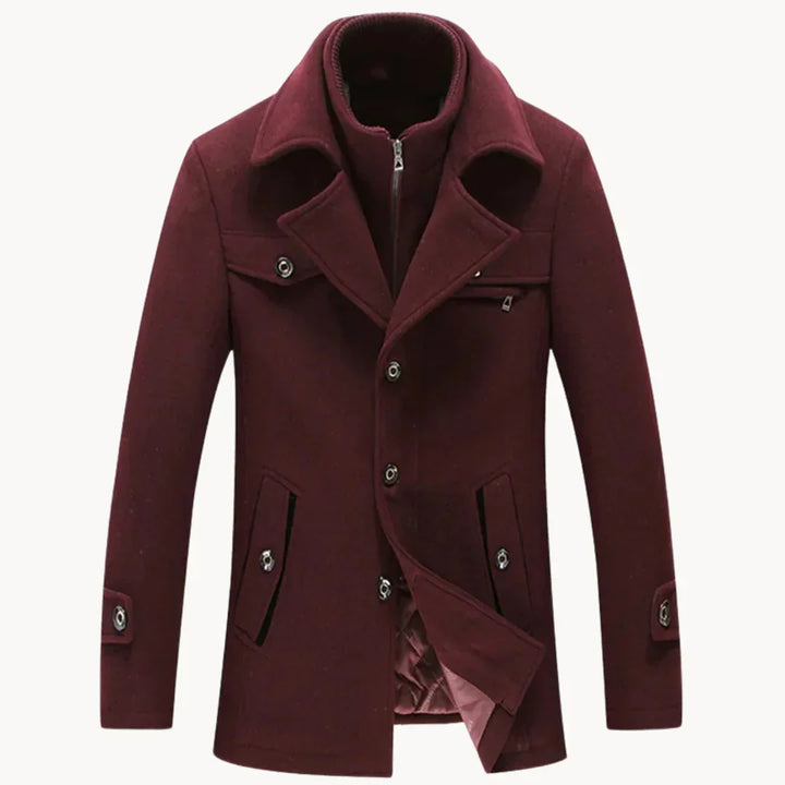 Levoire | Manteau en mélange de laine intemporel Rot