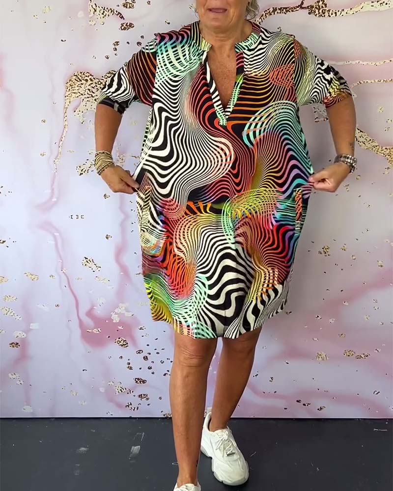 Levoire | Robe à motifs variés