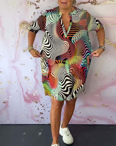 Levoire | Robe à motifs variés