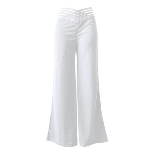 Levoire | Pantalon Évasé Taille Haute Avec Jambe Croisée