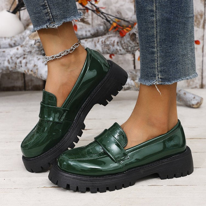 Levoire | Mocassins pour femmes à semelle épaisse Vert