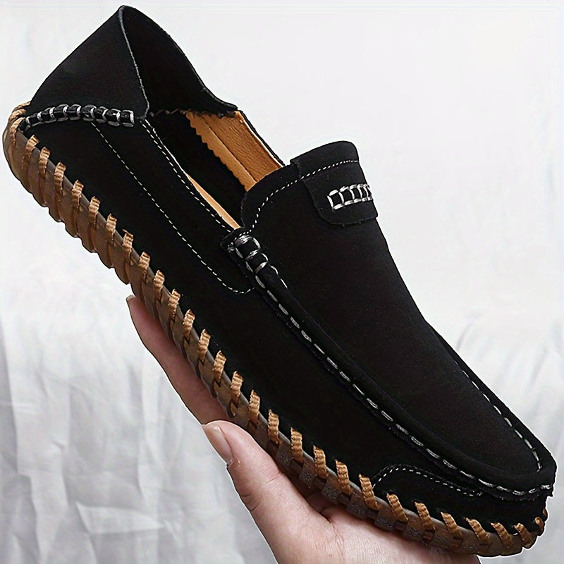 Levoire | Chaussures En Cuir Simples Pour Hommes Avec Semelle Antidérapante Noir