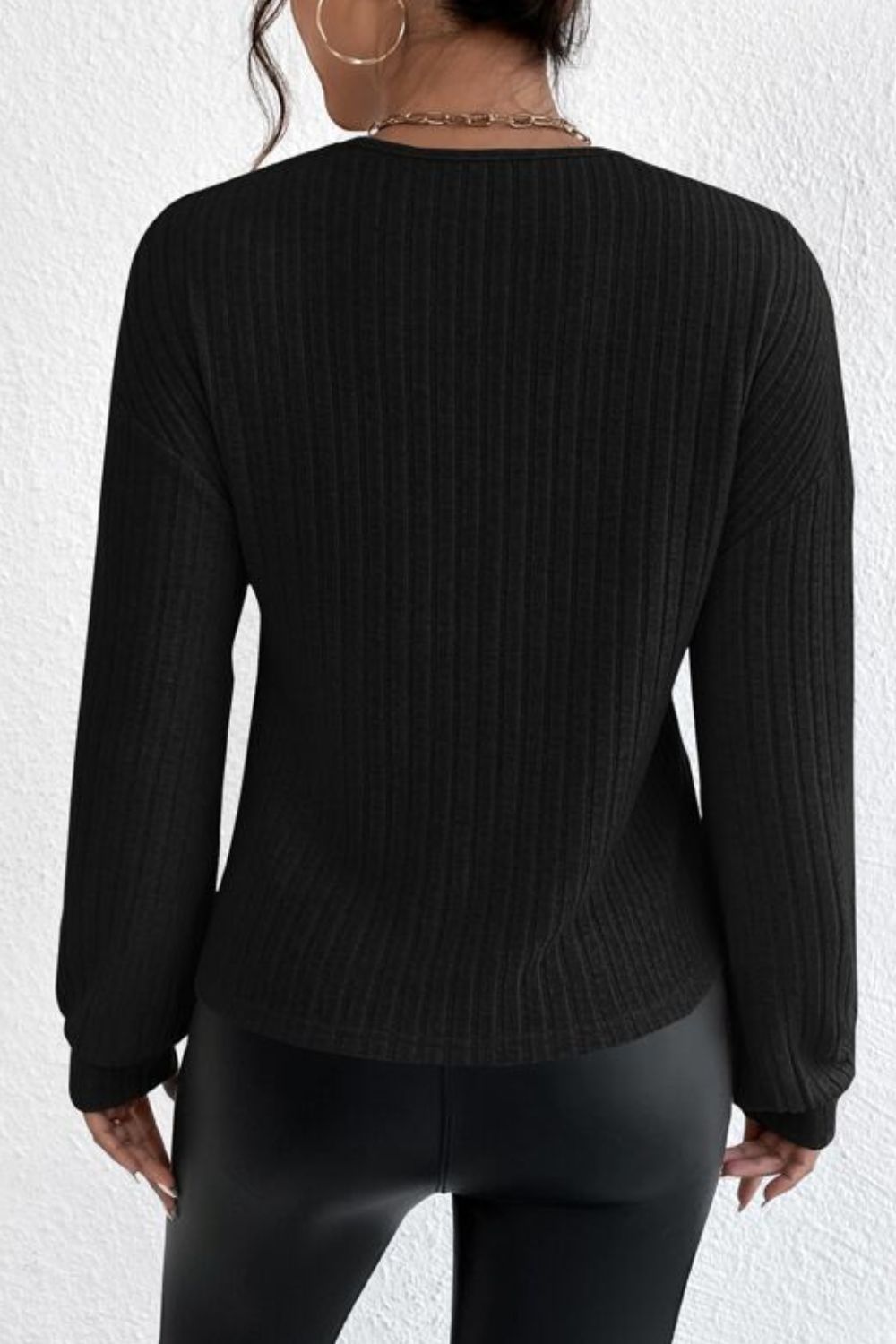 Levoire | Overlock positionnement Goutte Épaule T-shirt à manches longues