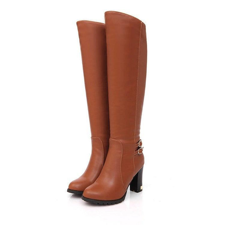 Levoire | Bottes À Talons Hauts Braun Avec Plush