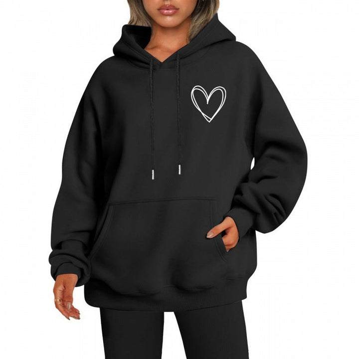 Levoire | Hoodie Décontracté À Manches Longues Noir
