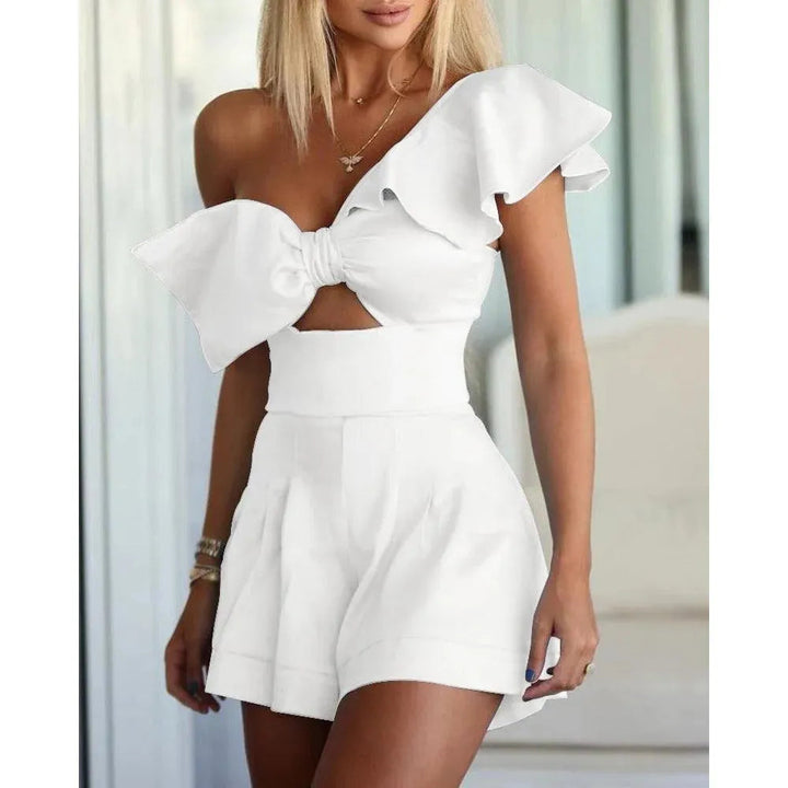 Levoire | Short en mélange avec des perles et un cordon