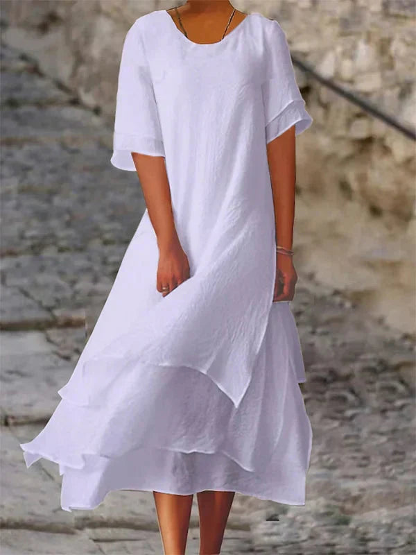 Levoire | Élégante Et Chic Robe Fendue Lilas