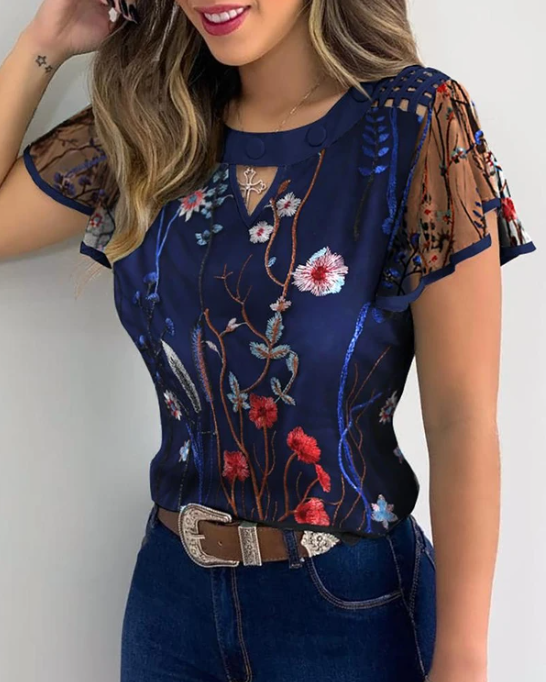 Levoire | Blouse d'été élégante et à la mode Bleu