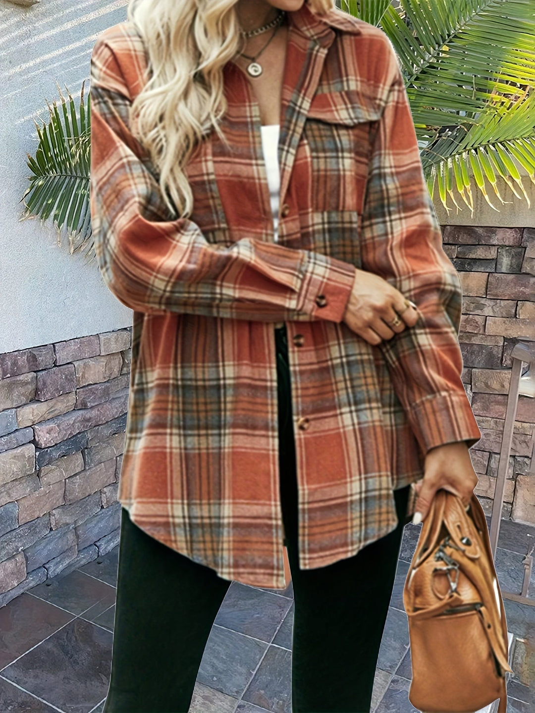 Levoire | Chemise À Manches Courtes À Motif Avec Bouton À L'Avant
