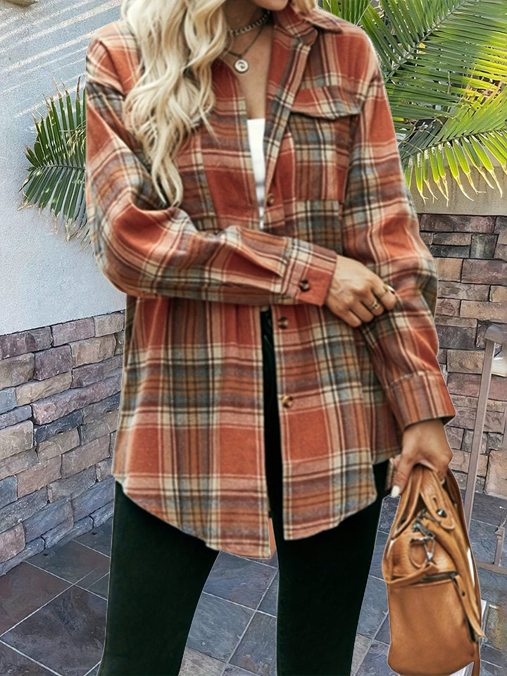Levoire | Chemise À Manches Courtes À Motif Avec Bouton À L'Avant