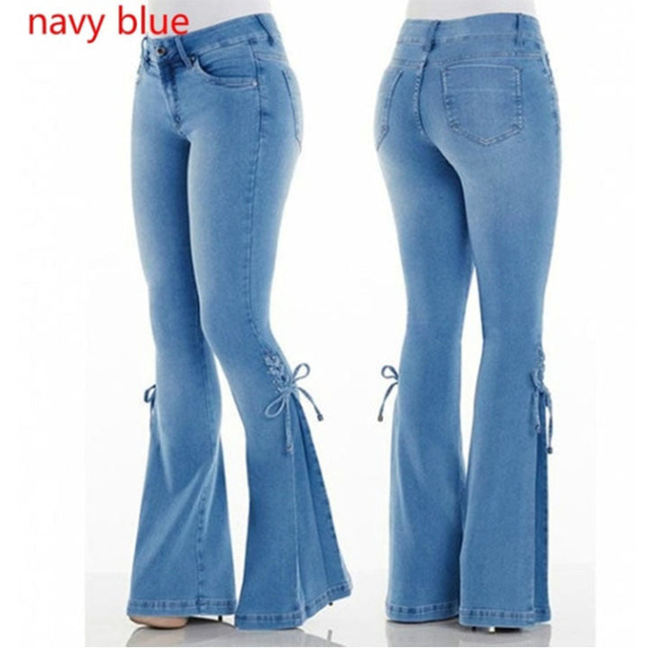 Levoire | Jean Large À Taille Haute Avec Lacets Pour Femmes