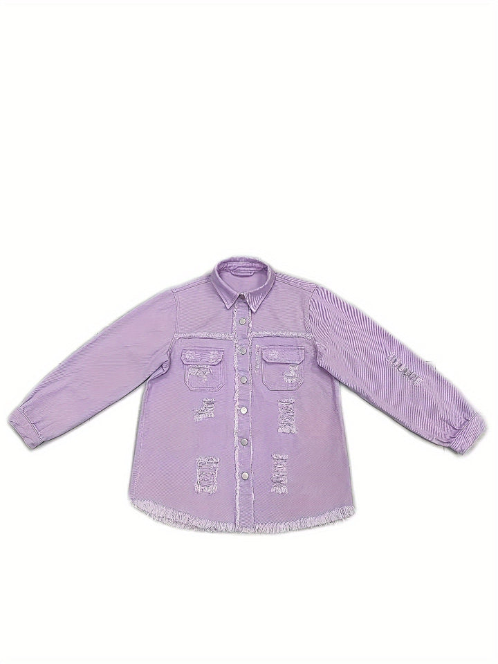 Levoire | Veste En Jean Délavée Élégante Pour Femmes