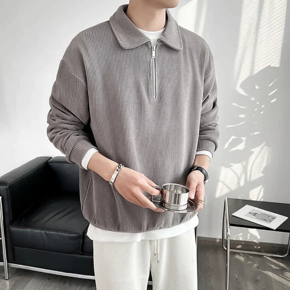 Levoire | Pull Moderne Pour Homme Avec Fermeture Éclair