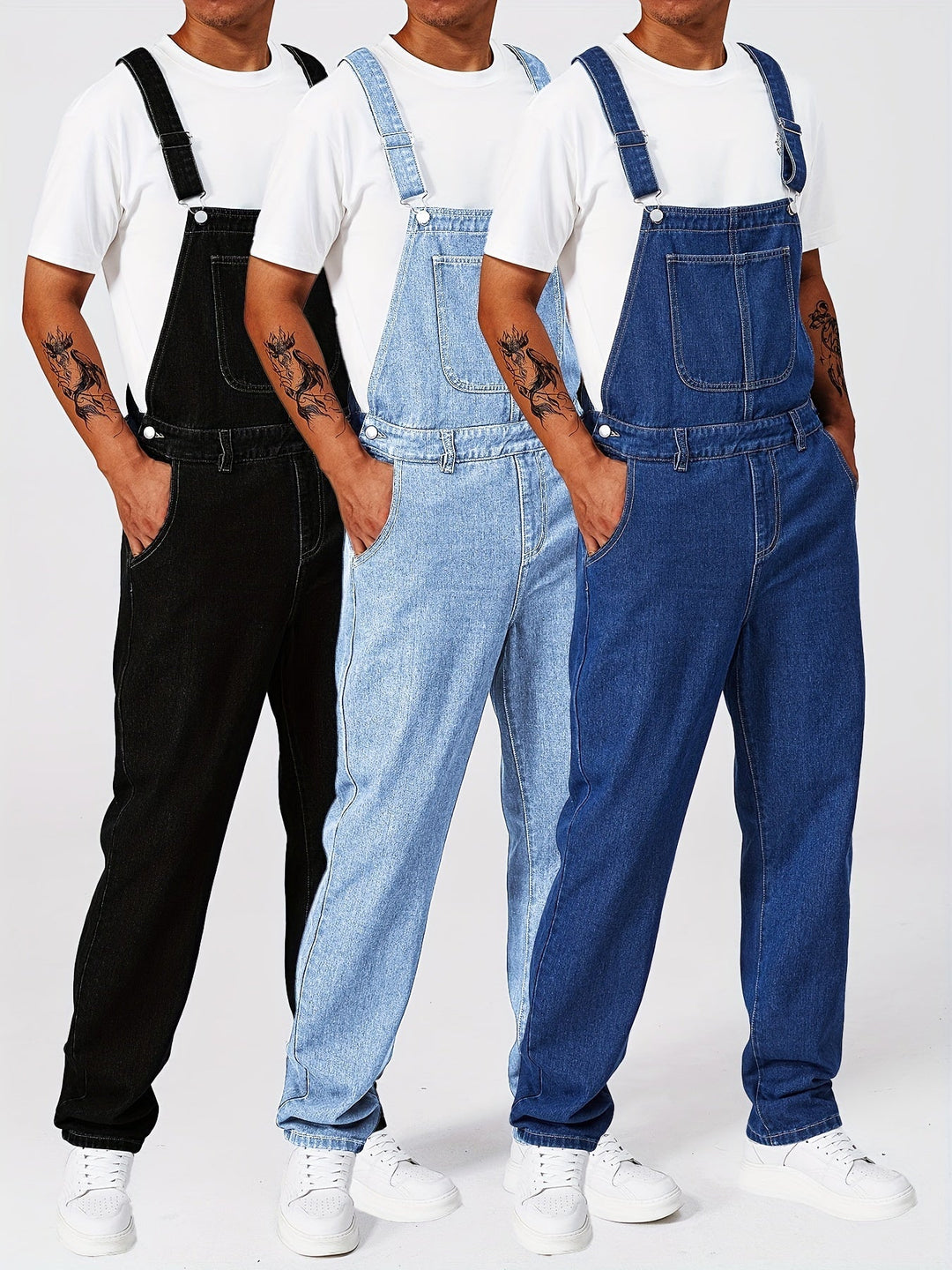 Levoire | Pantalons Salopette En Jean Pour Public À Bretelles Réglables