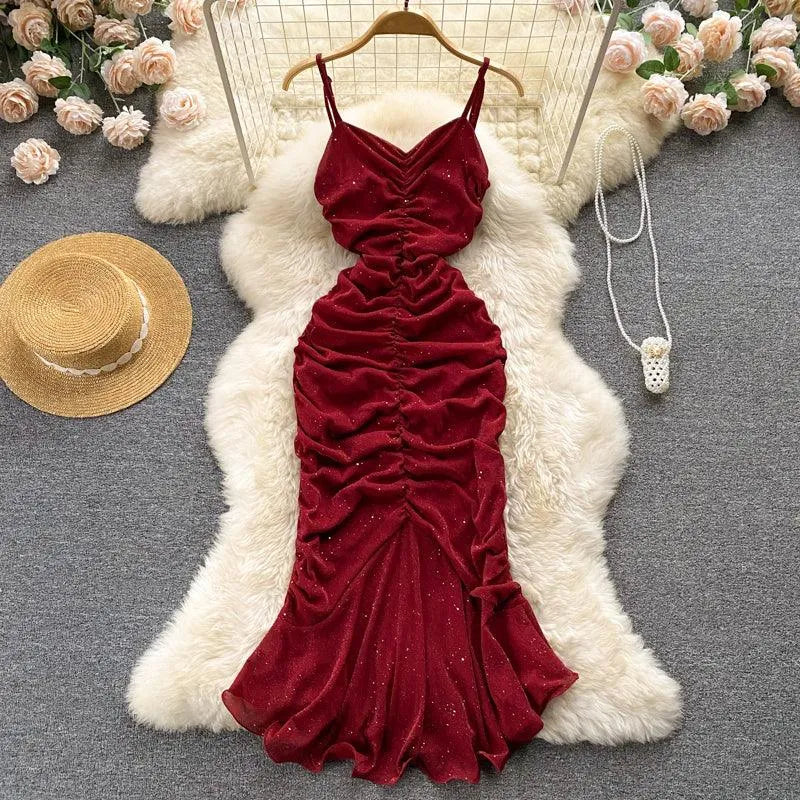 Levoire | Robe ajustée de style western à la taille Rot