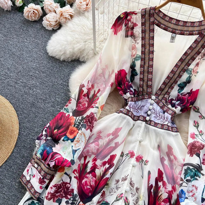 Levoire | Chiffon robe à ligne A