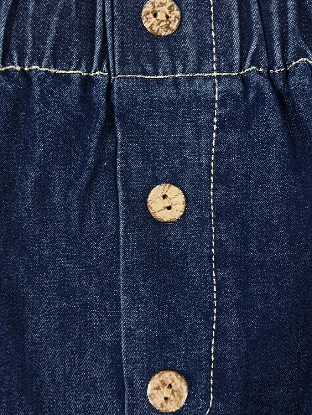 Levoire | Jupe Midi En Denim À Taille Haute Avec Fermeture À Boutons