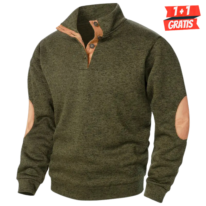Levoire | Pull D'Hiver Pour Hommes Vert armée