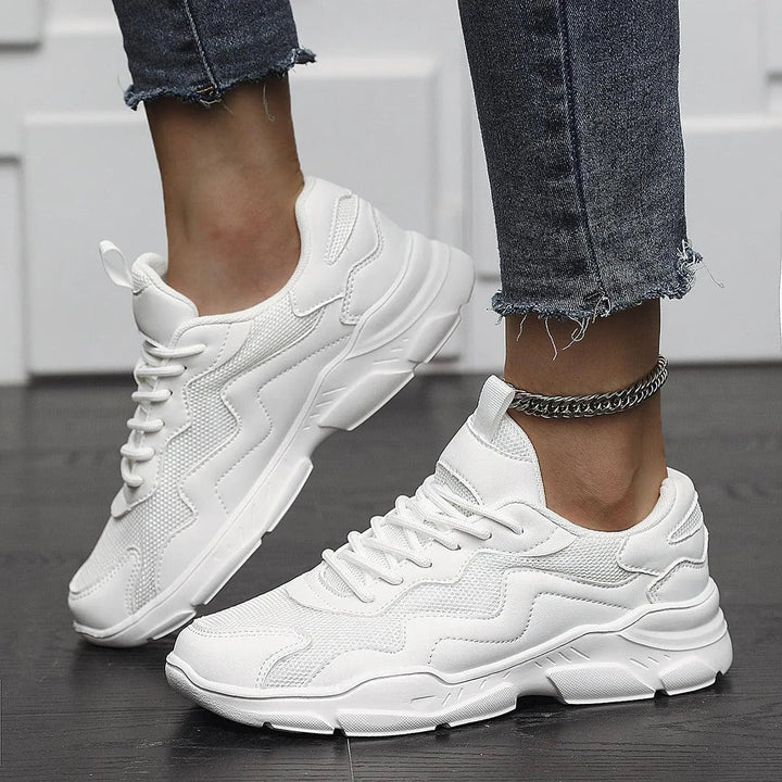 Levoire | Chaussures de sport en matériau maille respirant Blanc