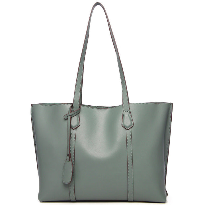Levoire | Grande Capacité Sac À Main En Cuir Vert