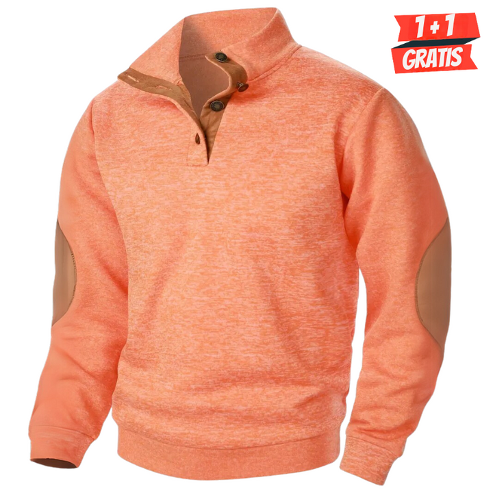 Levoire | Pull D'Hiver Pour Hommes Orange