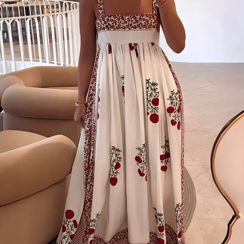 Levoire | Robe Maxi Boho Légère Avec Imprimé Romantique