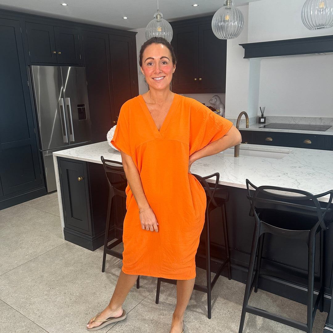 Levoire | Robe Midi Avec Décolleté En V