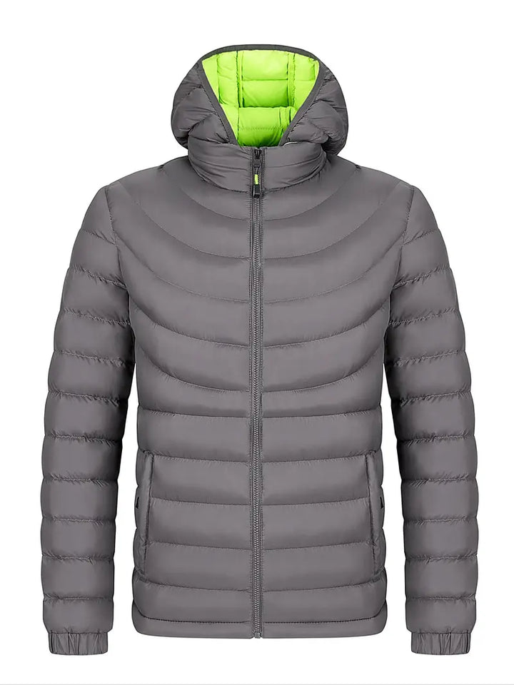 Levoire | Veste Matelassée Avec Col Montant Gris