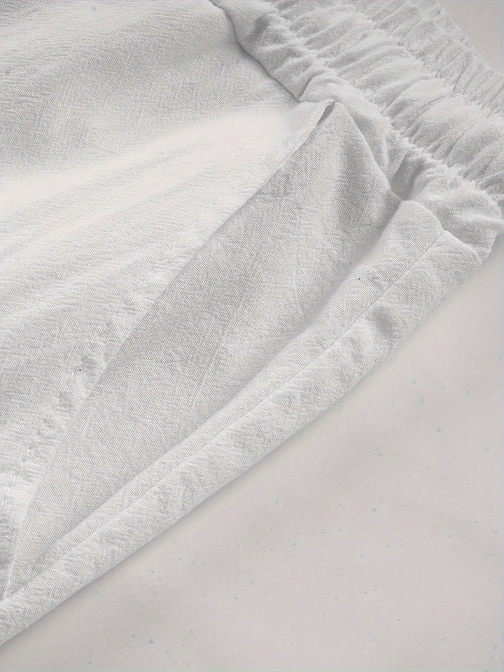 Levoire | Pantalons En Coton Pour Hommes Avec Cordon Et Poches
