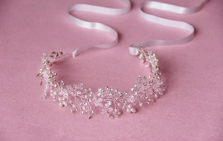 Levoire | Chapeau de coiffure de mariage fait à la main Argent