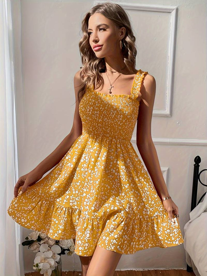 Levoire | Robe Débardeur Dos Nu Avec Bord Froncé