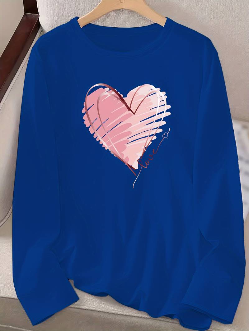 Levoire | T-shirt Manches Longues Imprimé Cœur et Amour