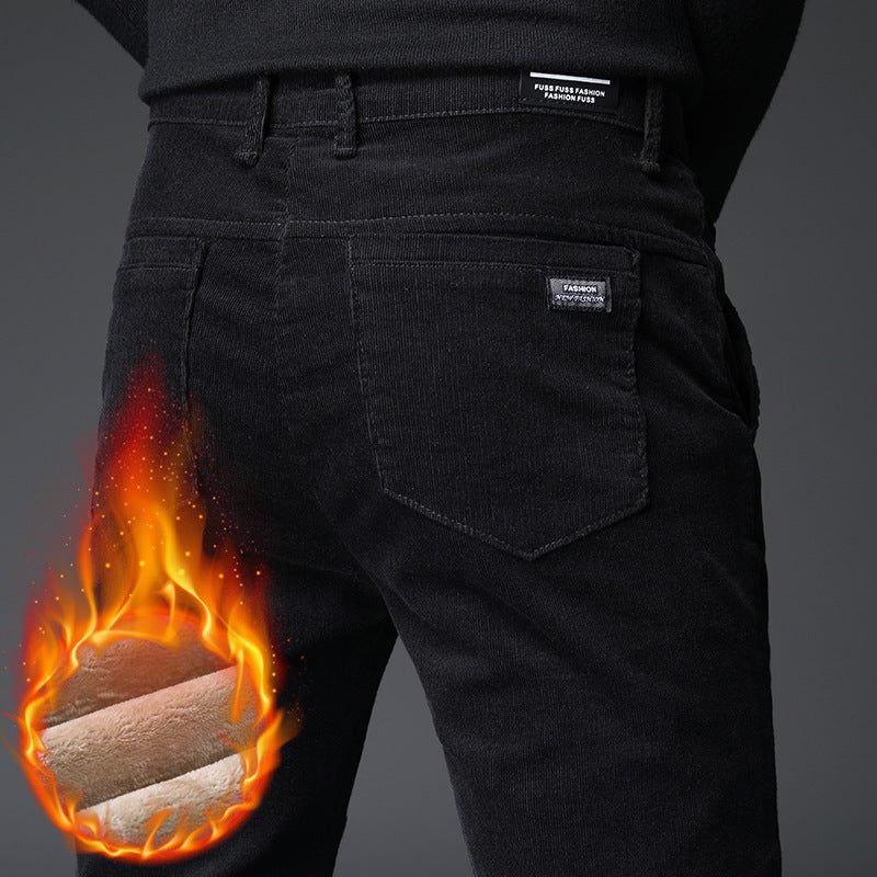 Levoire | Coupe étroite, zip, pantalon papillon en polaire Noir