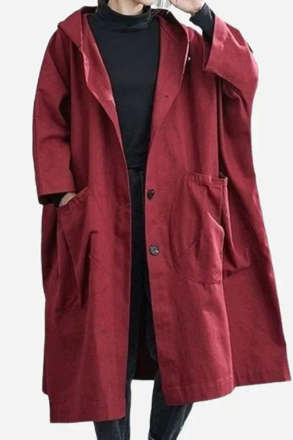 Levoire | Veste De Pluie Oversize Bordeaux Rouge Taille unique
