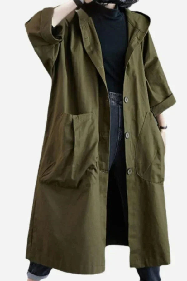 Levoire | Veste De Pluie Oversize Bordeaux Vert Sauge Taille unique