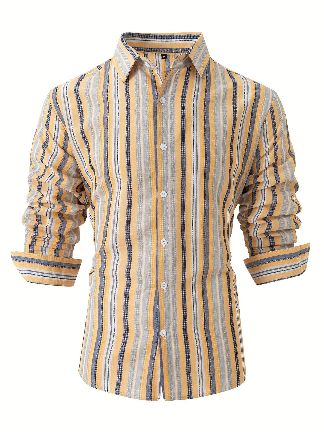 Levoire | Chemise En Coton Lin Rayée Pour Hommes Pour Un Look Décontracté