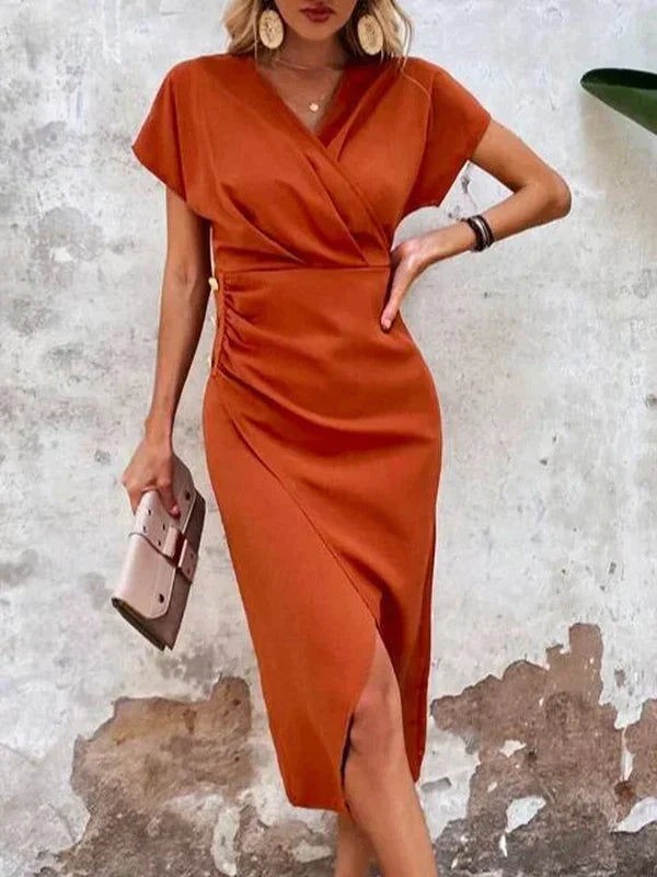 Levoire | Robe Mi-Longue Avec Décolleté En V