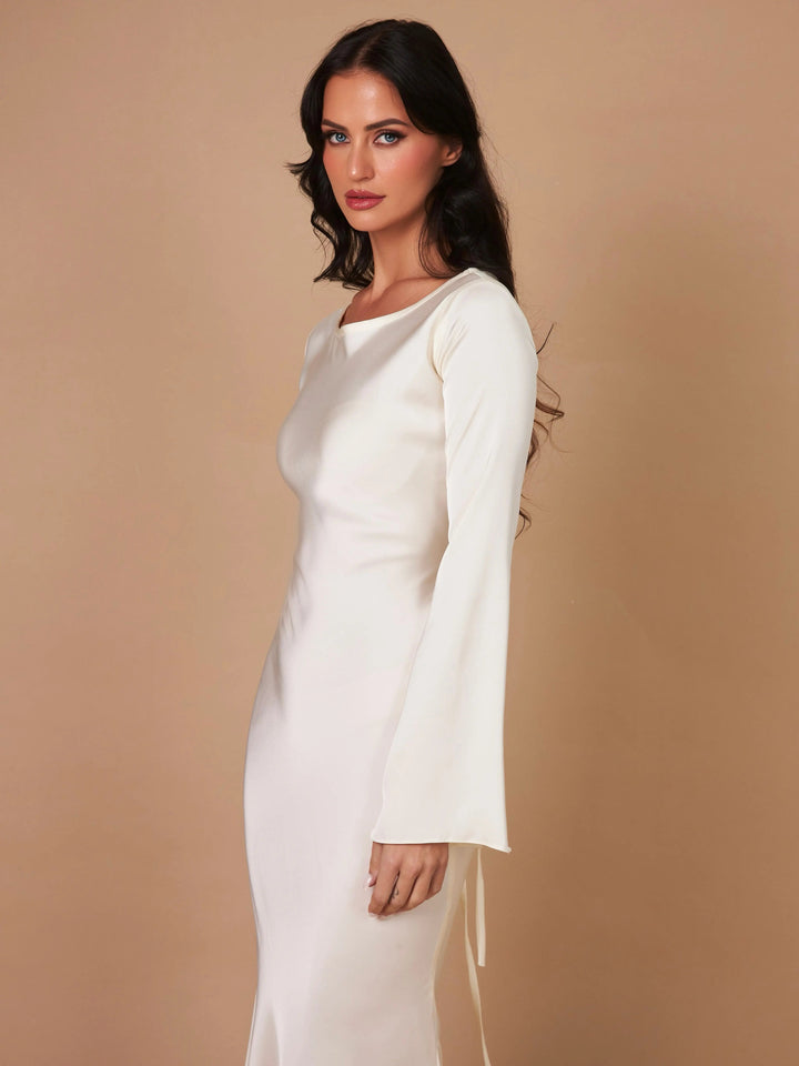 Levoire | Robe Maxi Fluide À Manches Longues Pour Femmes