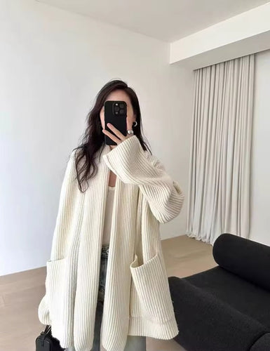 Levoire | Grande Taille Gilet Tricot Avec Poches